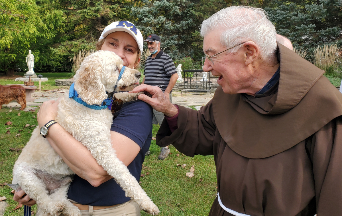 Br. Jeremy Harrington, OFM, has spent a lifetime building connections and relationships, not the least of which have formed at Transfiguration Church – with all forms of God’s creation. (Photo courtesy of Br. Jeff) 