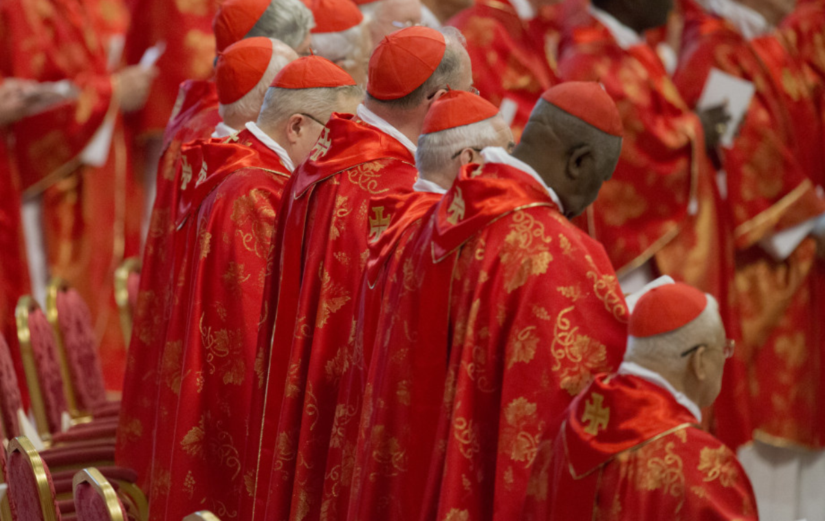 The College of Cardinals held a Mass in St. Peter's Basilica on March 12, 2013, ahead of the papal conclave in the Sistine Chapel. If no pope is selected within three days, deliberations may pause for up to a day. (Photo courtesy of Catholic News Agency)