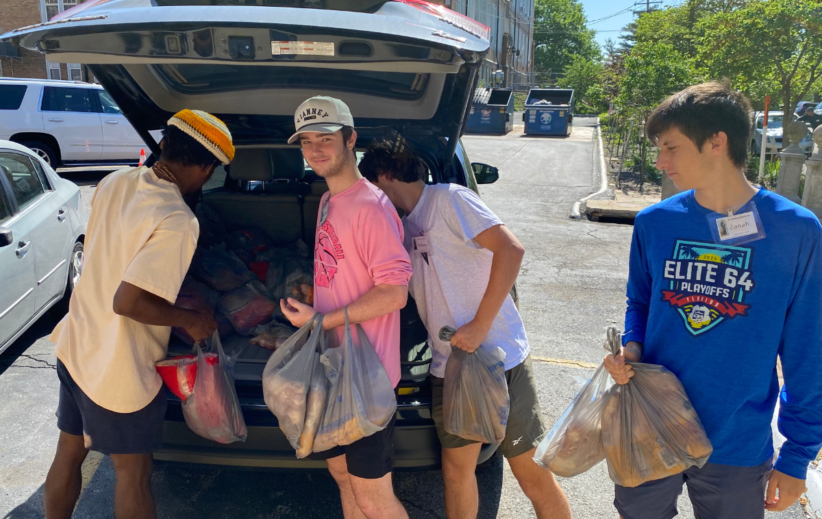 The food pantry offers service hours, shares parishioners' expertise and deepens community ties. (Photo courtesy of St. Anthony of Padua Food Pantry)