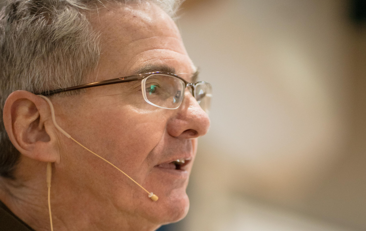 Br. Albert Haase, OFM, gave the keynote address at the Los Angeles Religious Education Congress, the biggest annual meeting of Roman Catholics in the United States. His talk, “Harboring Hope Before High Hurdles,” was his response to the COVID-19 pandemic. (Photo courtesy of Br. Albert Haase, OFM)