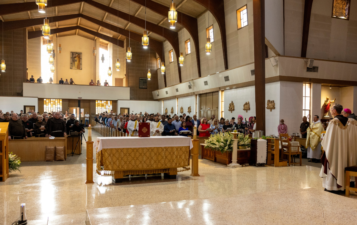 Holy Family Catholic Church in Albuquerque. For some, a pilgrimage is as close as your parish church, or even a reflective spot in your home. (Photo by Br. Octavio Duran, OFM)