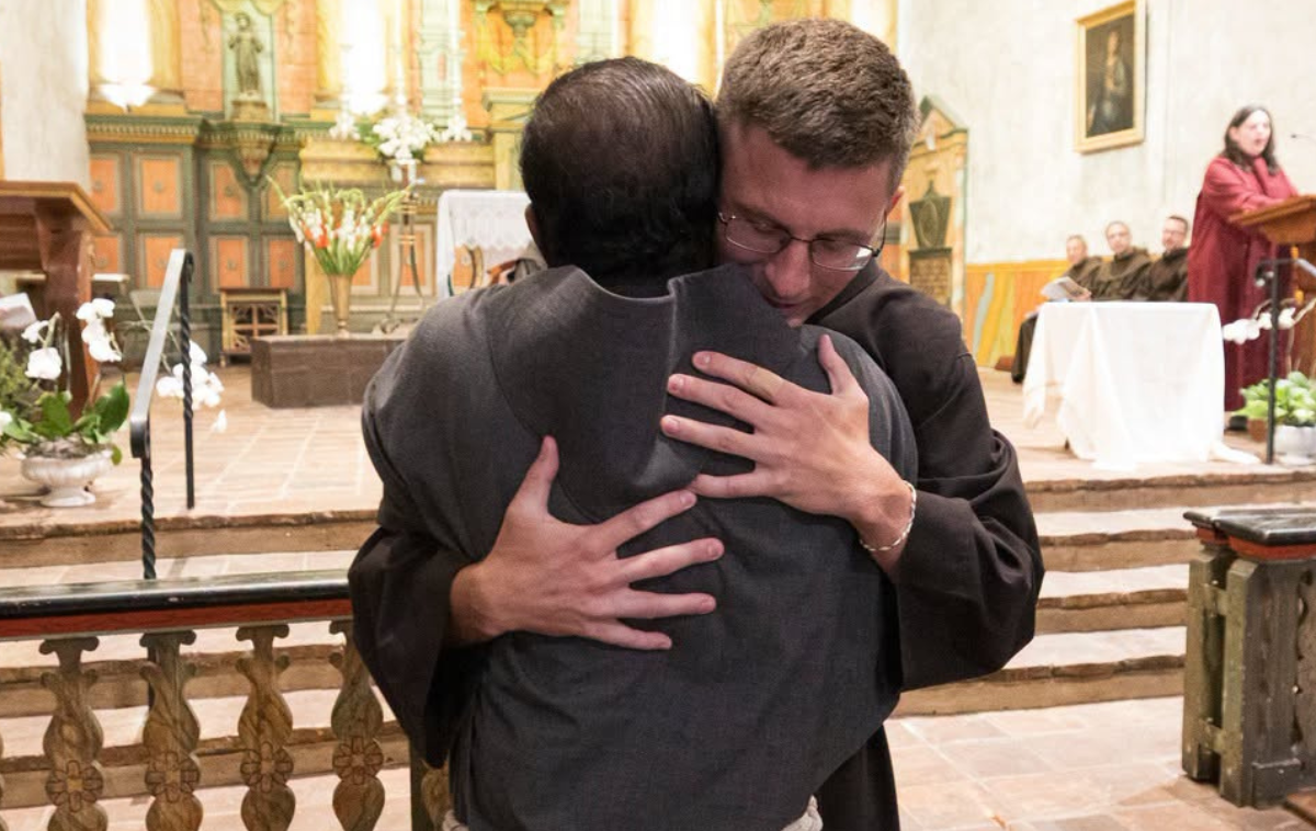 Br. Kevin Fox, OFM, said he felt closest to God in his novitiate year. To him, first vows "means that I'll be adding a layer of commitment to this fraternity and within my own relationship with God." (Photos by Br. Octavio Duran, OFM)