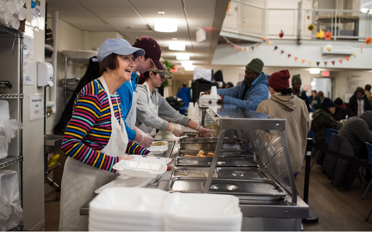 Food service volunteers ensure the St. Francis House can meet the needs of the community it serves. It&rsquo;s one component of a ministry that differs from many others out there. &ldquo;We&rsquo;re better equipped to help folks who need individualized attention,&rdquo; said Br. Tom Conway, OFM. (St. Francis House photo)