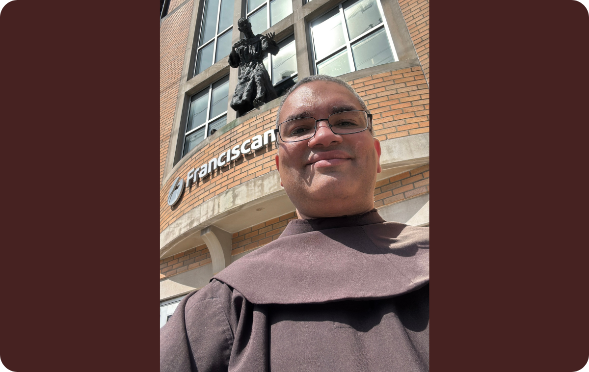 During his internship, Br. Brian Menezes, OFM, never experienced two days that were alike. (Photo courtesy of Br. Brian)