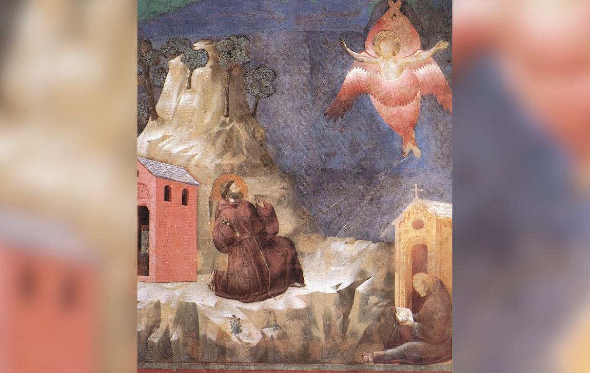 “St. Francis Receiving the Stigmata” from the Legend of St. Francis cycle in the Upper Basilica of St. Francis of Assisi, Italy